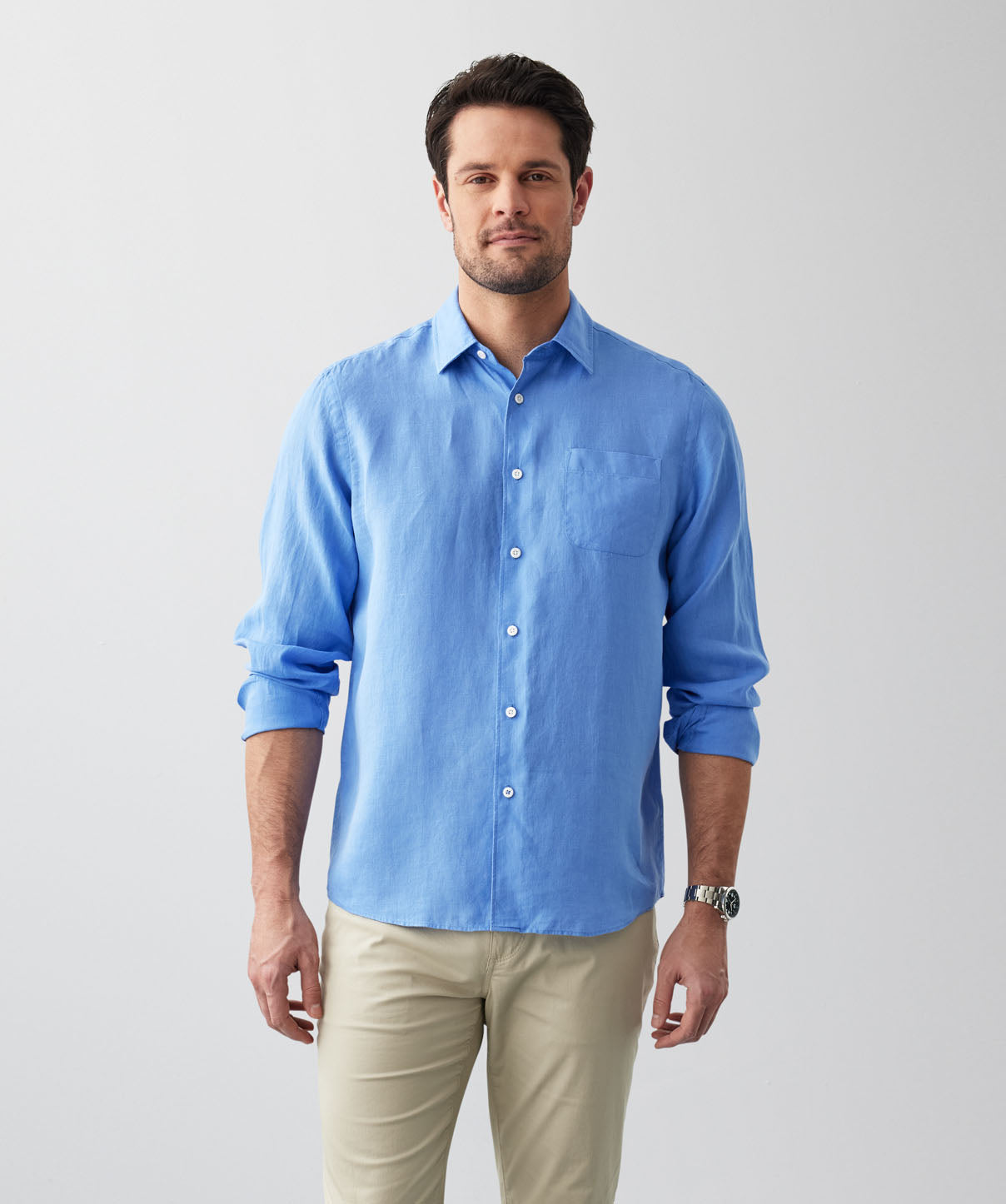 French Wrinkle-resistant Long Sleeve Shirt
