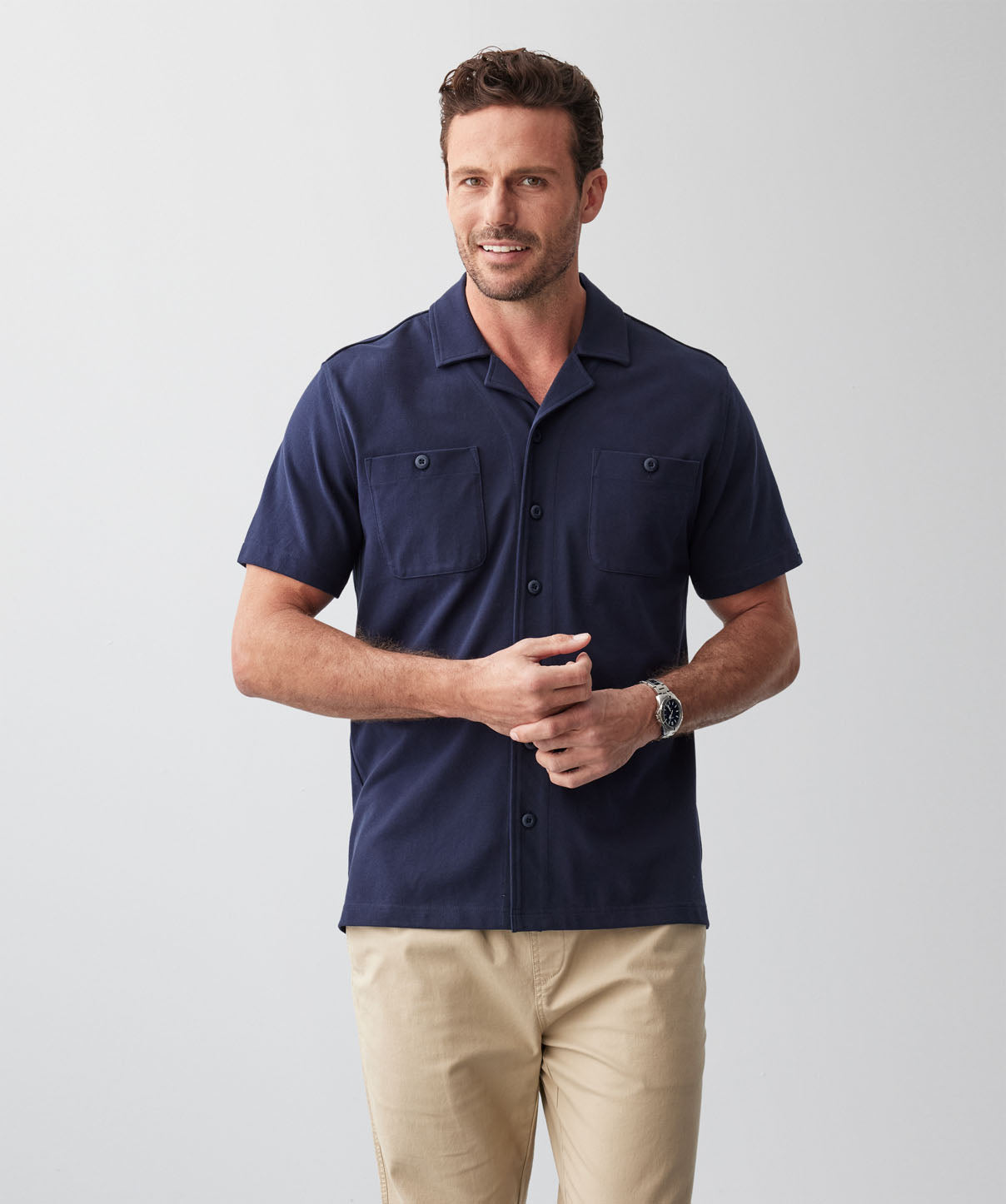 Hayes Knit Short Sleeve Resort Shirt