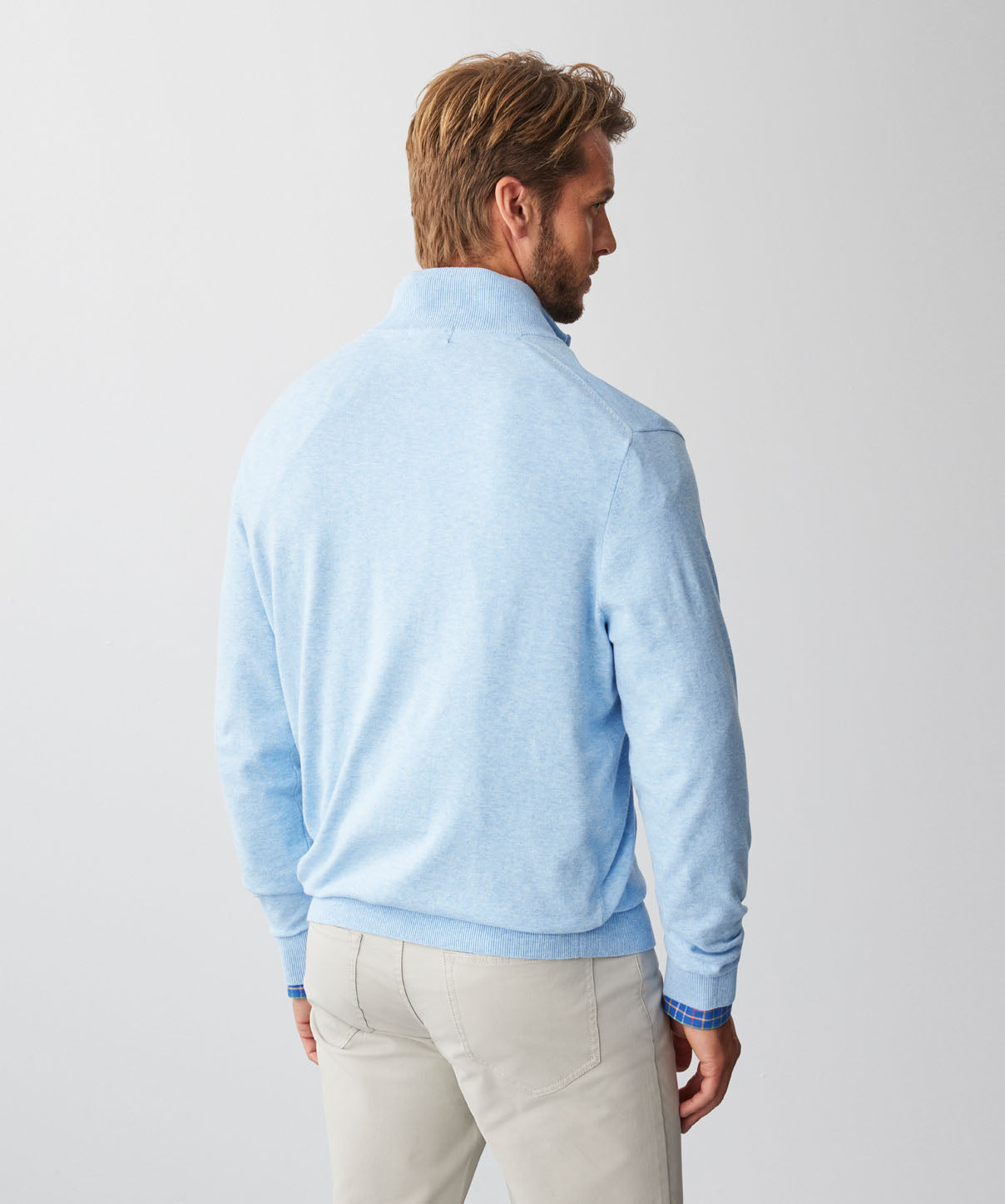 The Athleshirt - Cotton Knit Sky Blue main image 0