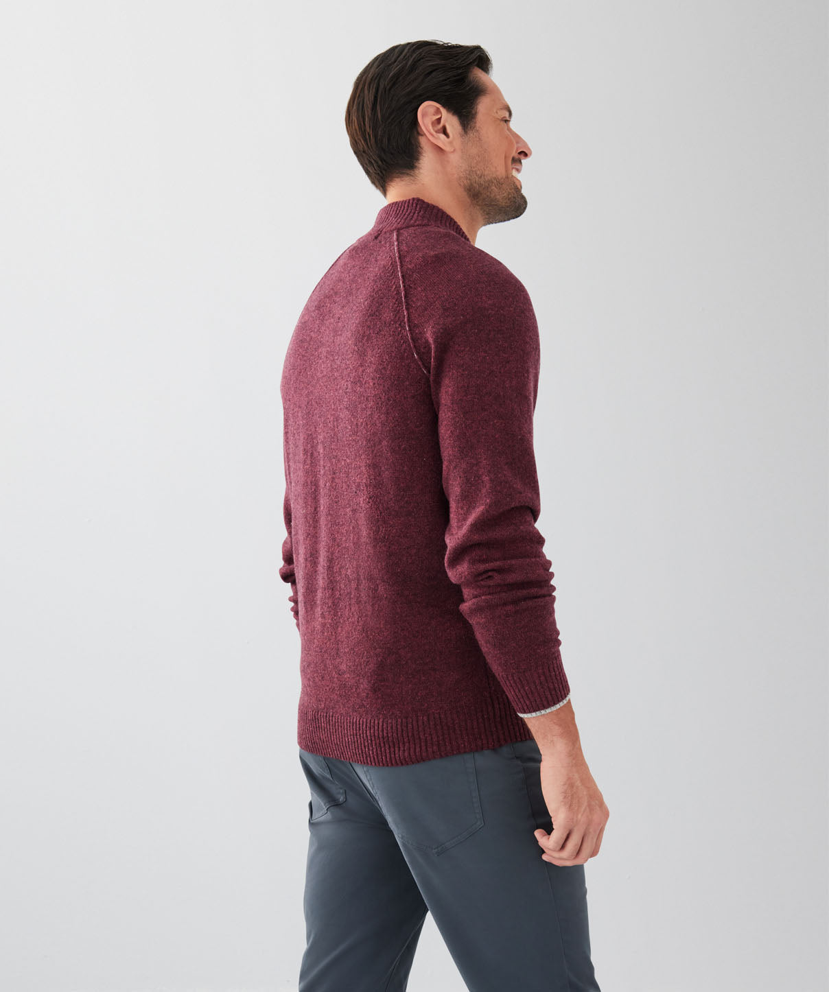 Raglan Sweatshirt in Mulled Wine