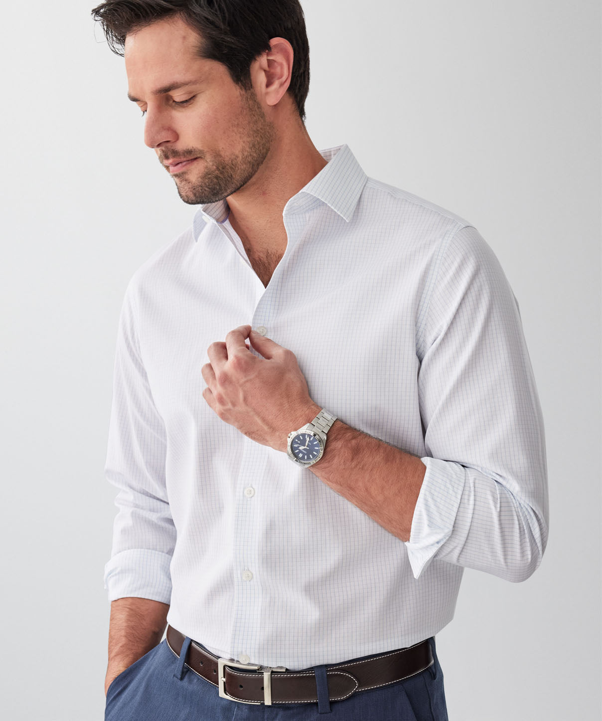 Premium Shirts Non Iron Dp04-01 57/58*cm100/2xcm100/2 100%cotton 160*100 main image 0