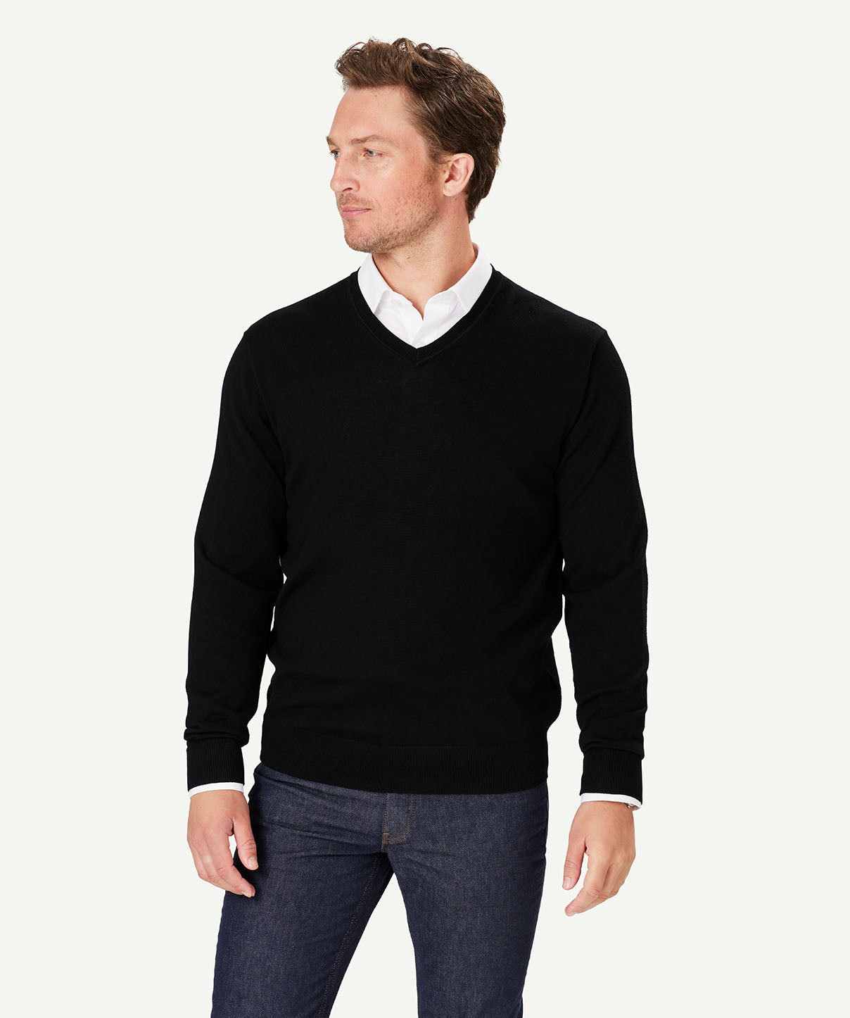 Four Ways to Wear a V-Neck Sweater for Men - GAZMAN