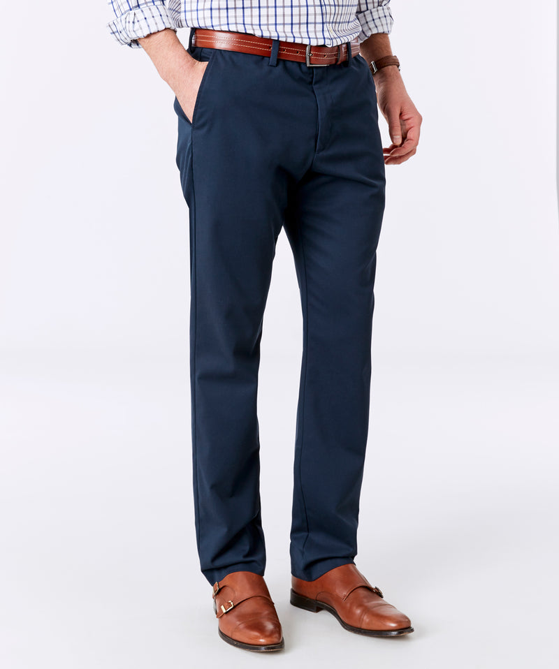 Essential Straight Chino Pants - Navy-GAZMAN-1