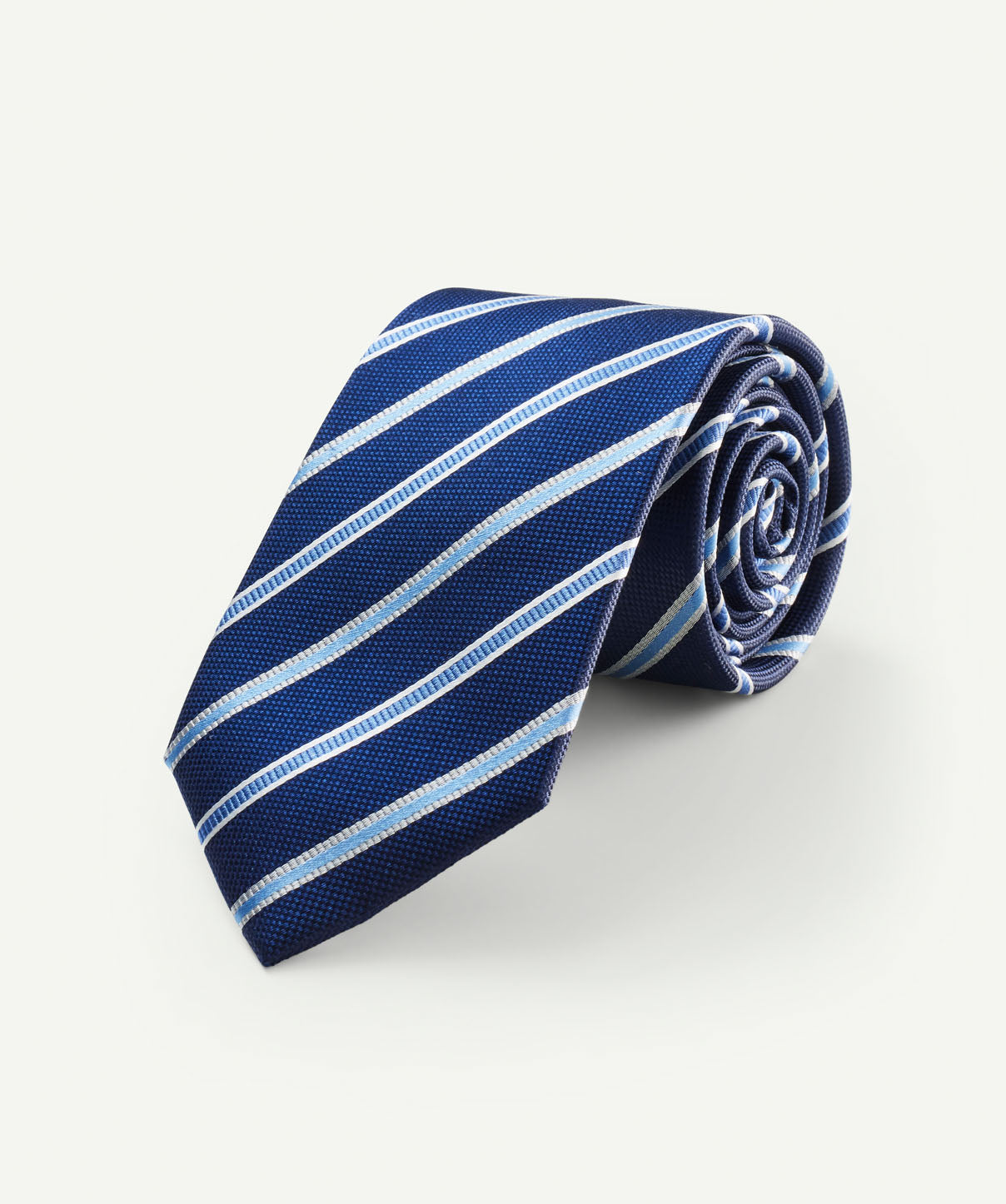 Silk Striped Tie - Blue - Ties - GAZMAN
