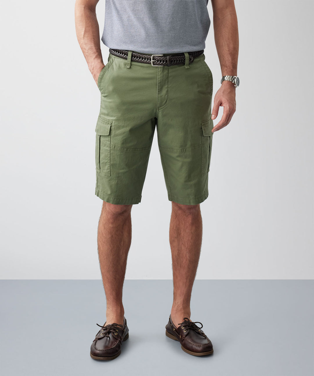 Long Cargo Shorts Khaki shorts GAZMAN