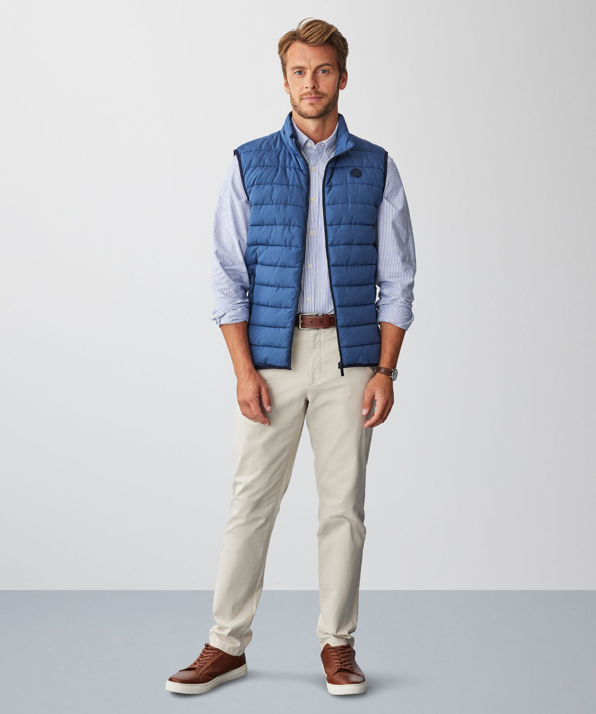 Lightweight Puffer Vest - Dark Denim - Vests - GAZMAN