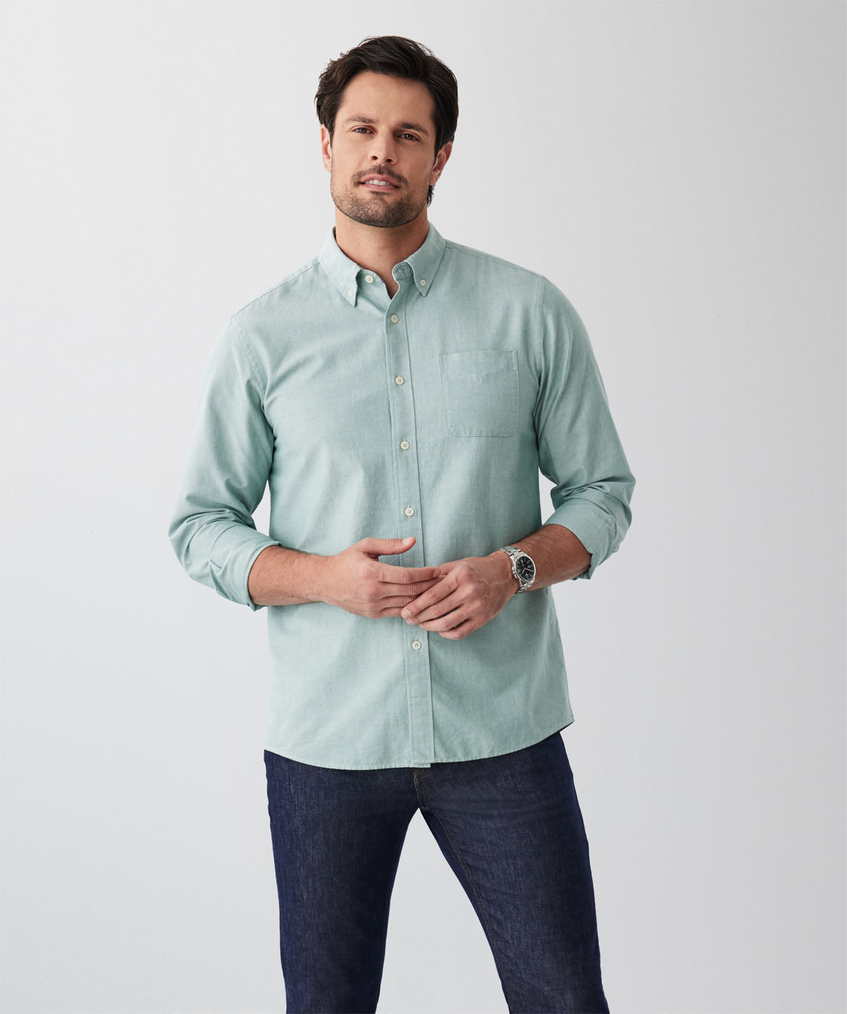 Sage Long Sleeve Checkered Print Jacket W/ Zip Up Front FINAL SALE