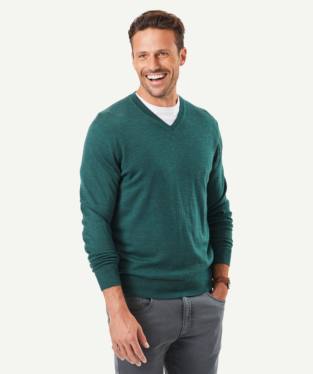 V Neck Sweater Merino Wool Mens Jumper Sale Merino V Neck Knit Mid
