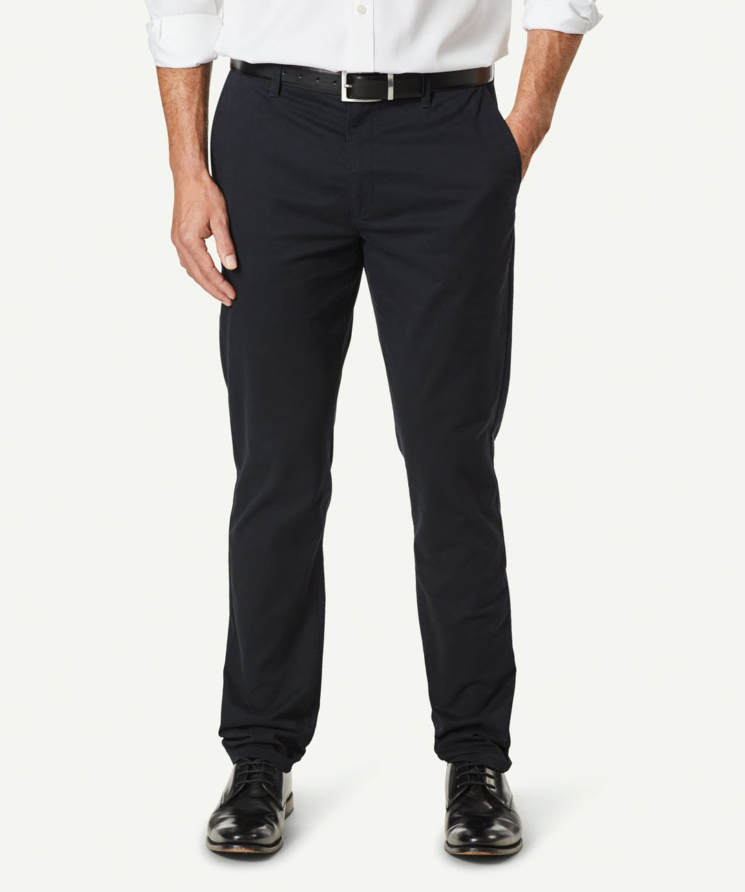 Business Casual Ankle Chinos Mens ENZO Navy Chinos