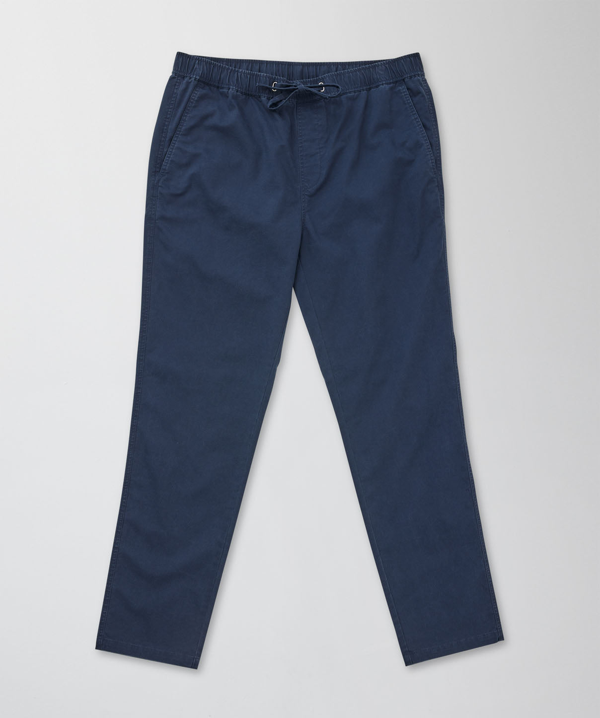 NAVY CONTRAST PIPING DRAWSTRING PANT