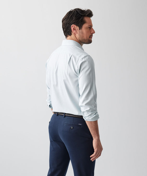 Non-Iron Dobby Long Sleeve Shirt - Sage
