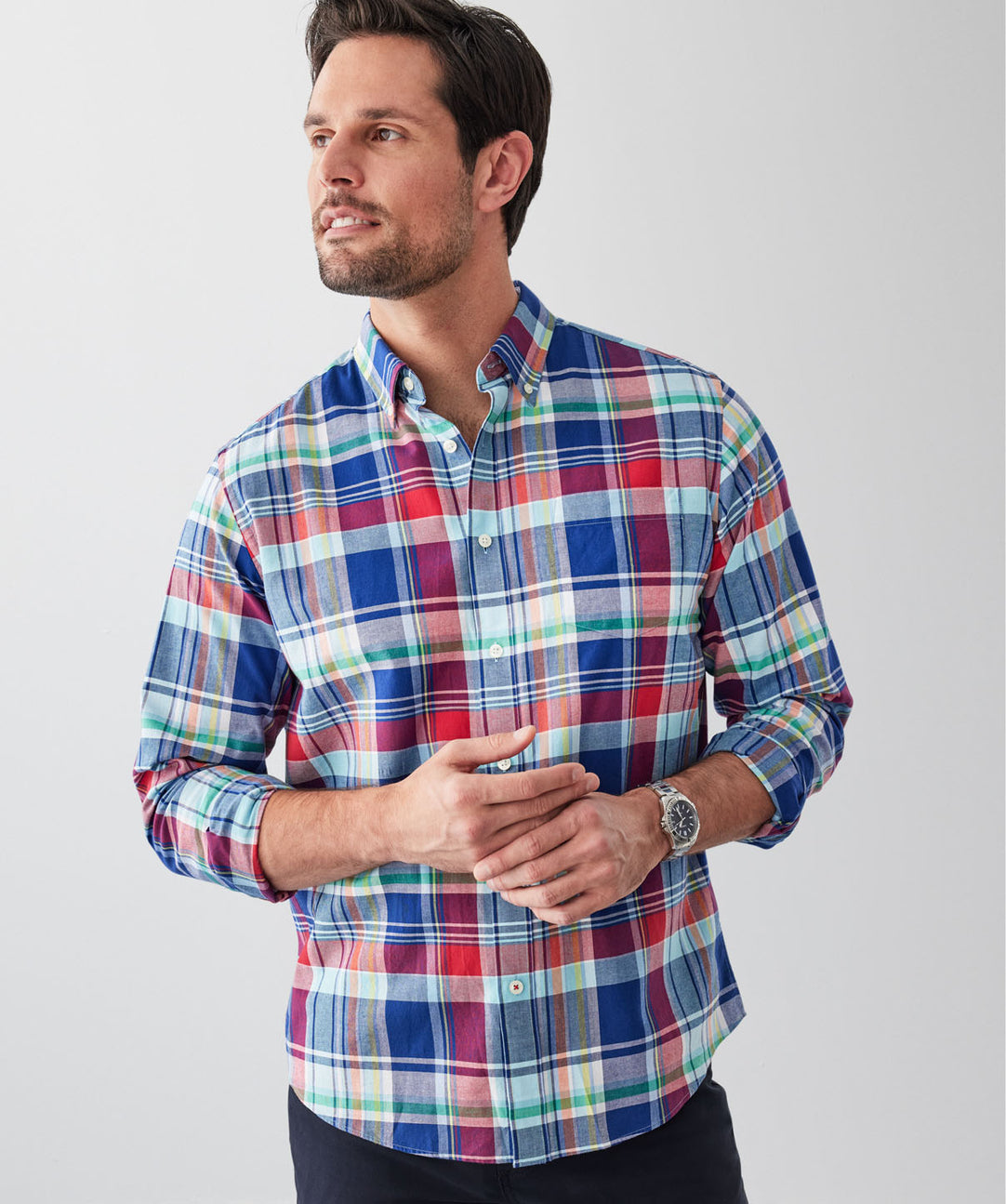 Casual Multi Check Long Sleeve Shirt - Multi - long_sleeve_shirts