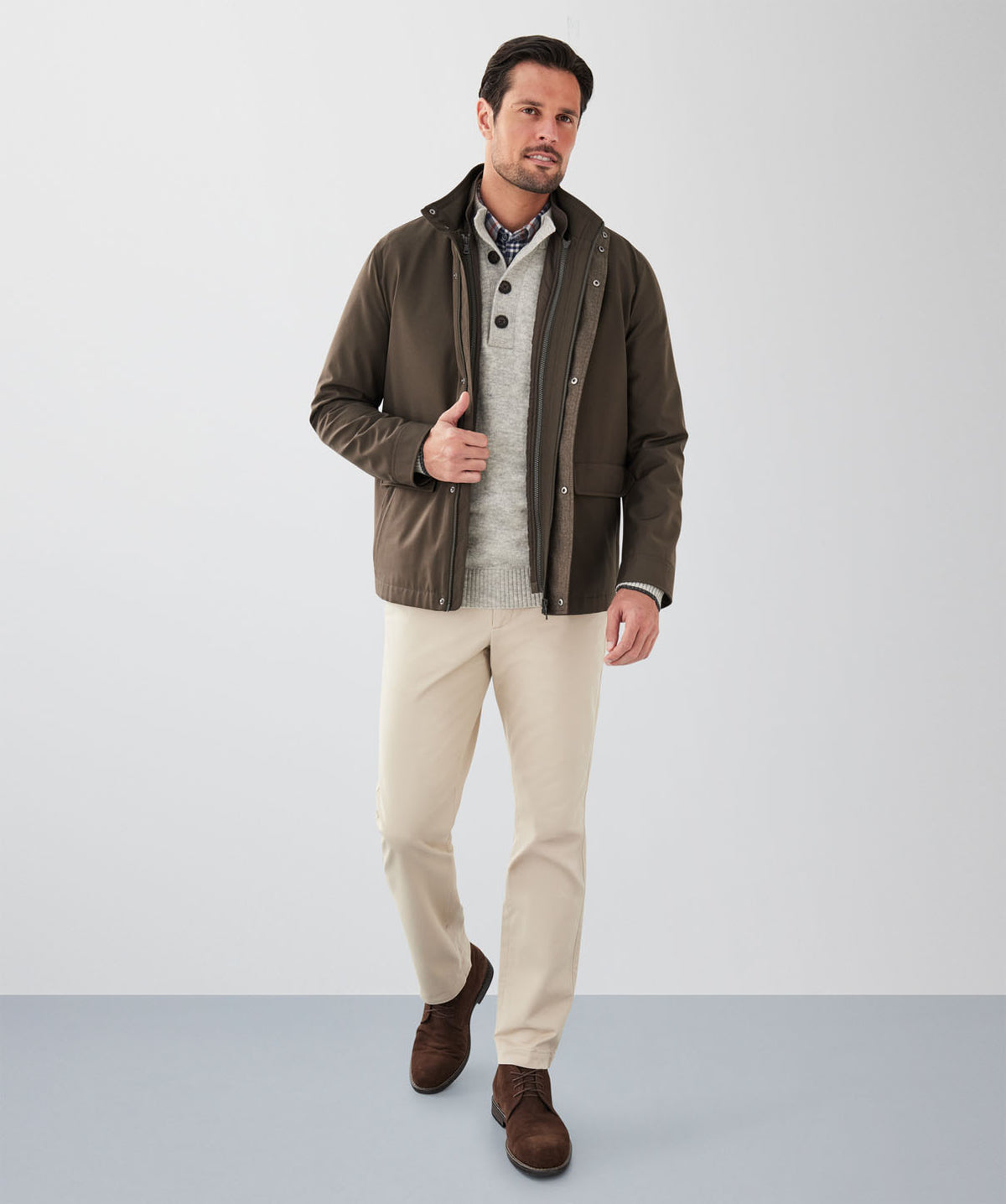 Hampton 2-in-1 Jacket - Dark Olive - casual_jackets - GAZMAN