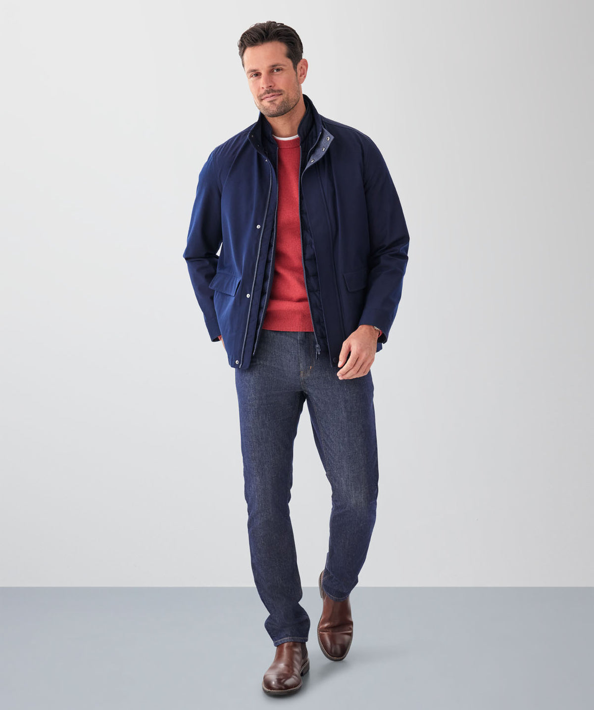 Hampton 2 in 1 Jacket - Navy - casual_jackets - GAZMAN