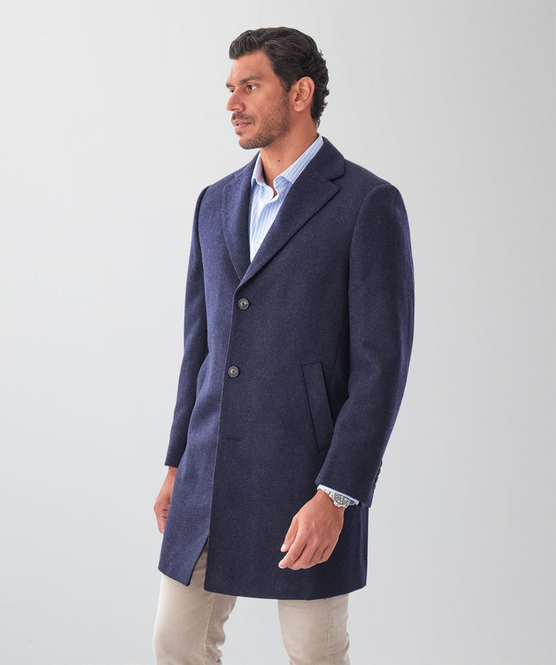 Collins Overcoat - Dark Navy-GAZMAN