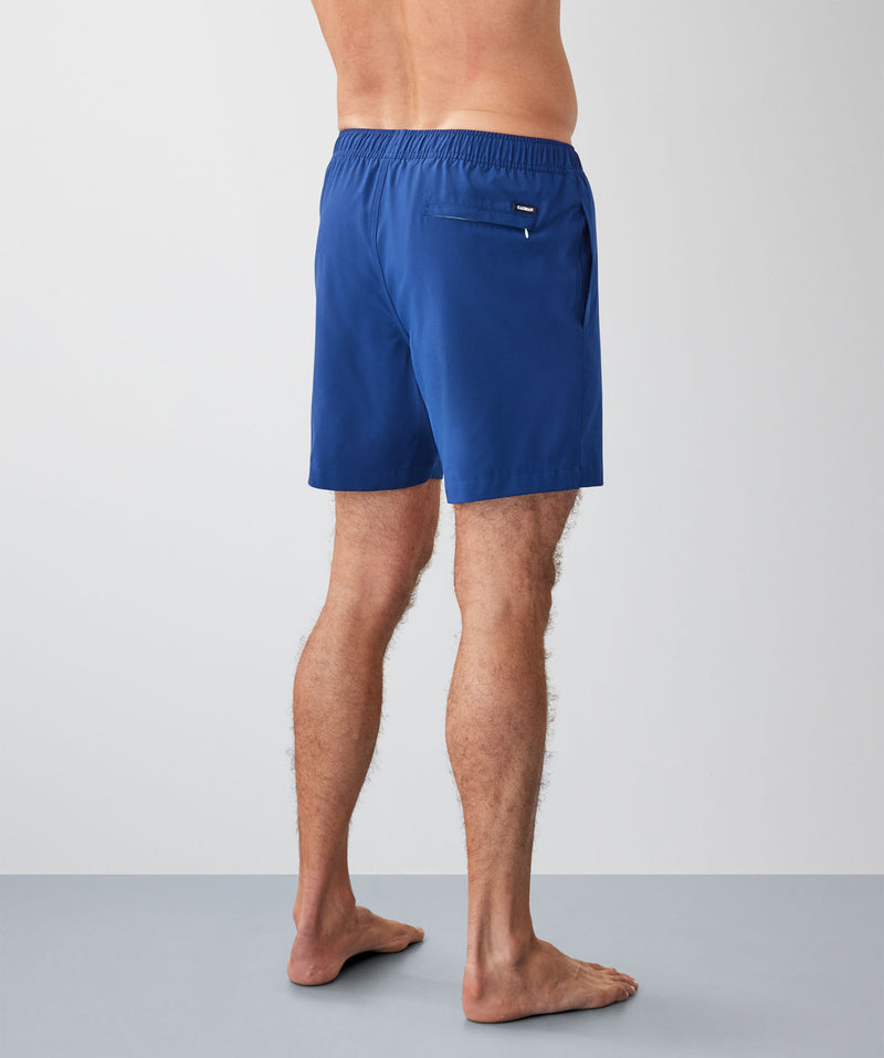 Plain Swim Shorts - Blue-GAZMAN