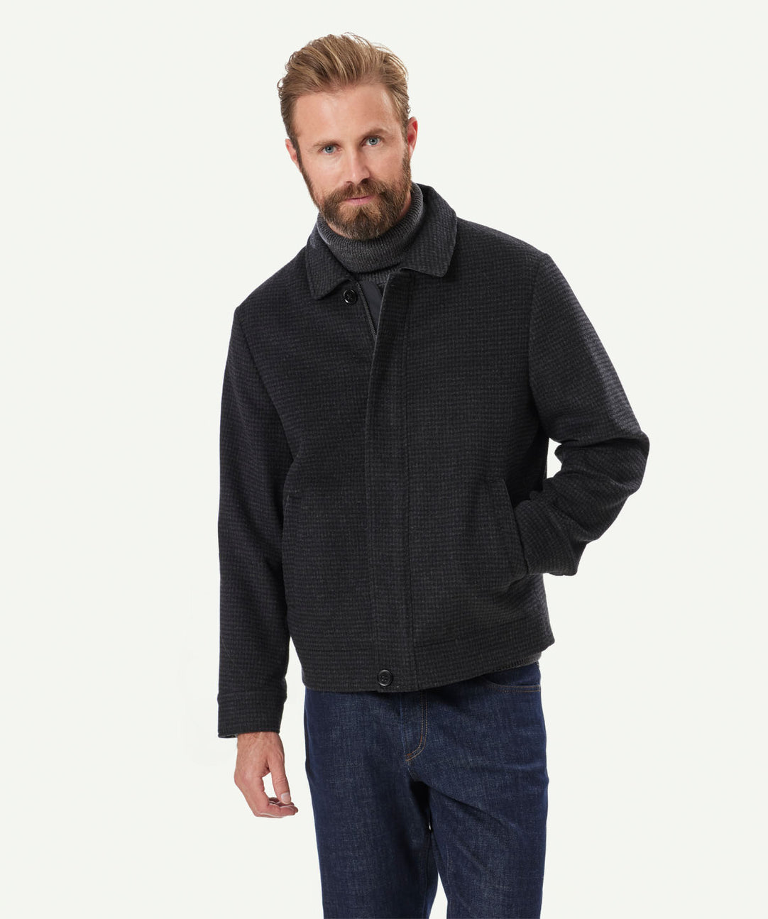 SOHO Harrington Jacket - Charcoal