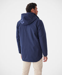 Stadium Hooded Jacket - Navy-GAZMAN