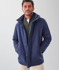 Stadium Hooded Jacket - Navy-GAZMAN
