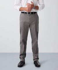 Non-Iron Textured Trouser - Charcoal-GAZMAN