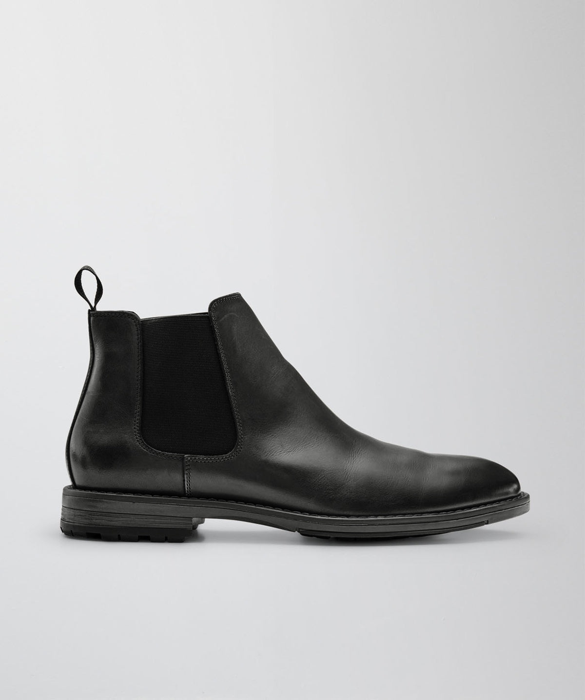 Leather Chelsea Boot - Black-GAZMAN