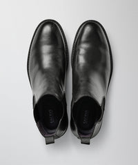 Leather Chelsea Boot - Black-GAZMAN