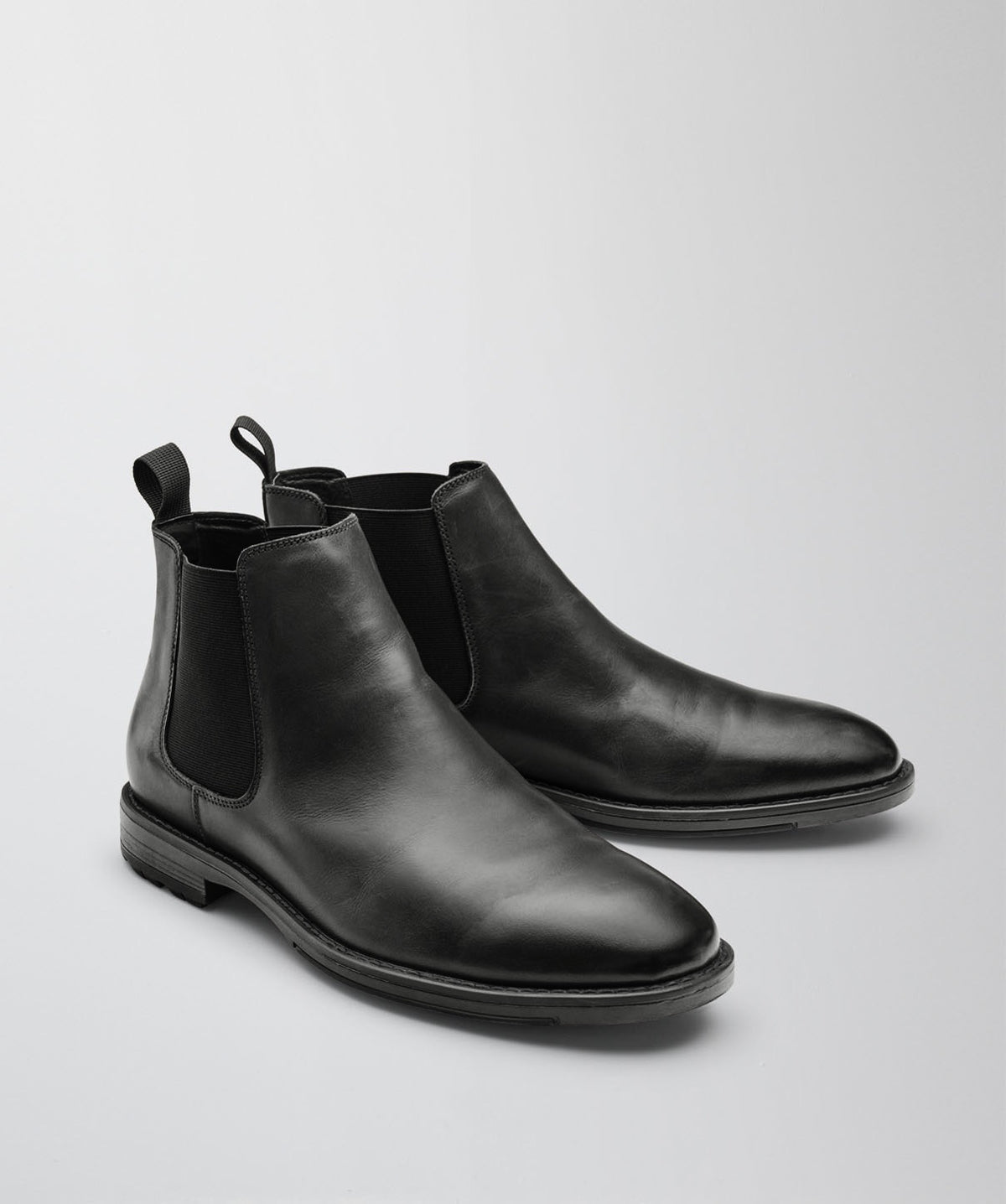 Leather Chelsea Boot - Black-GAZMAN