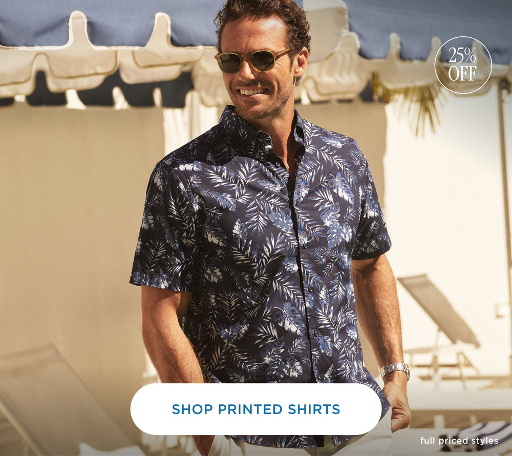 25% off printed shirts