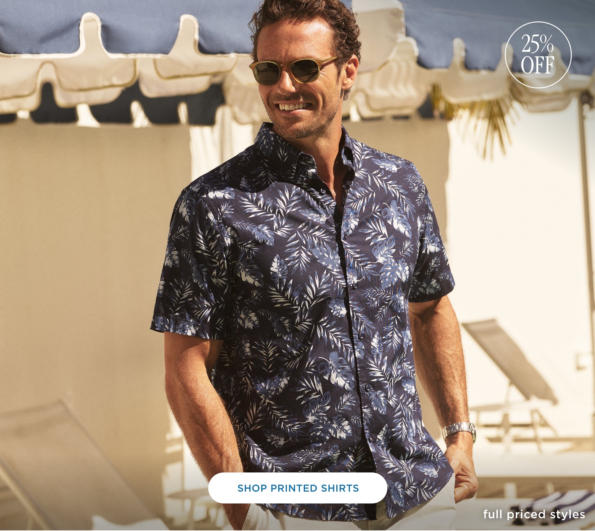 25% off printed shirts
