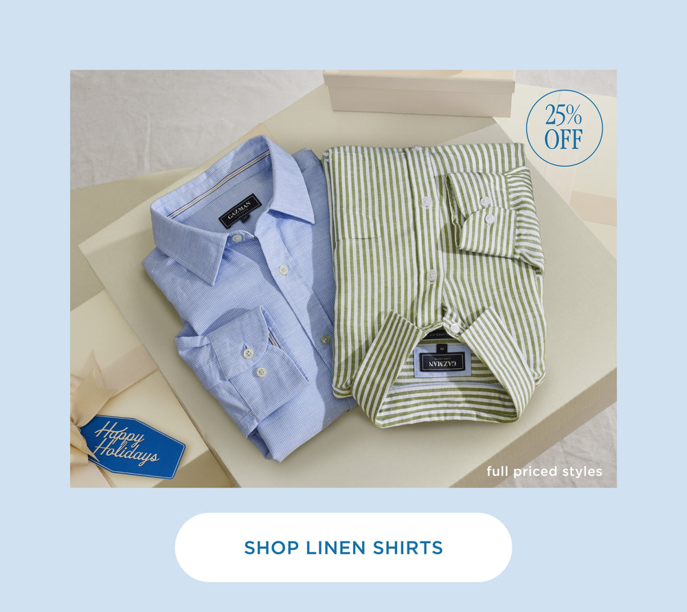 GAZMAN 25% off linen shirts