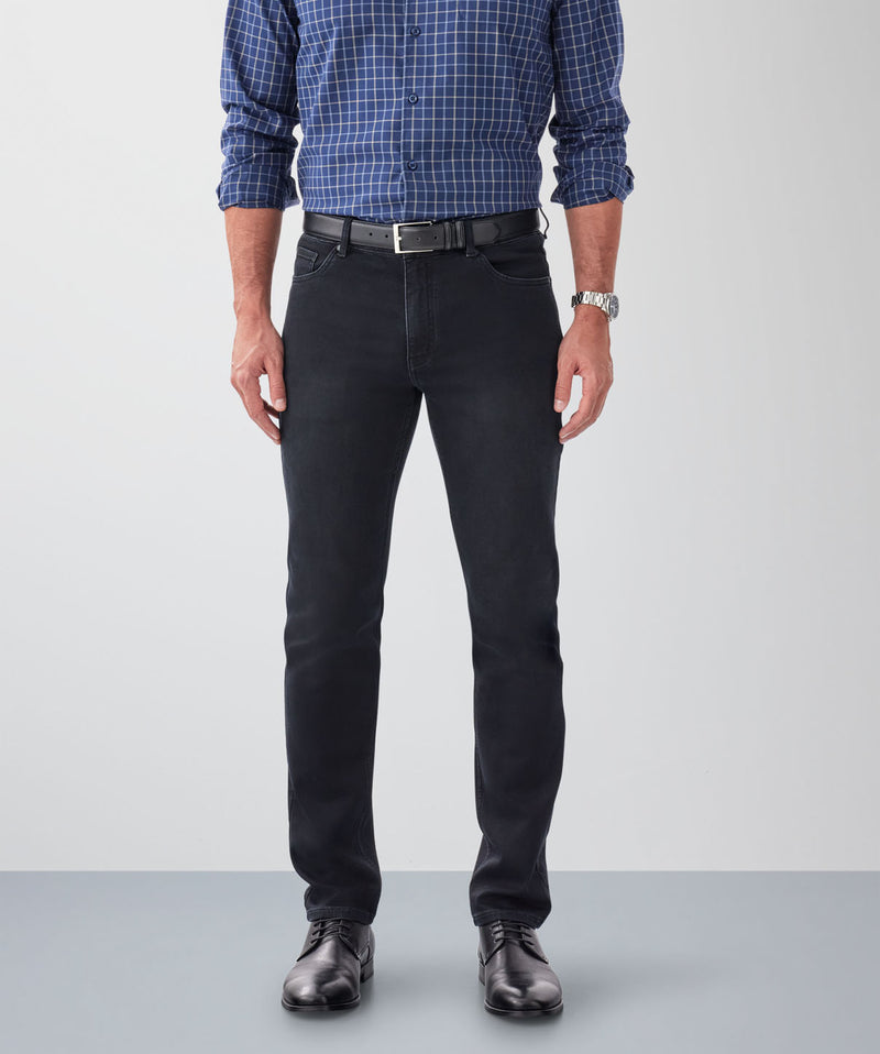Merricks Knit Modern Fit Jeans - Black
