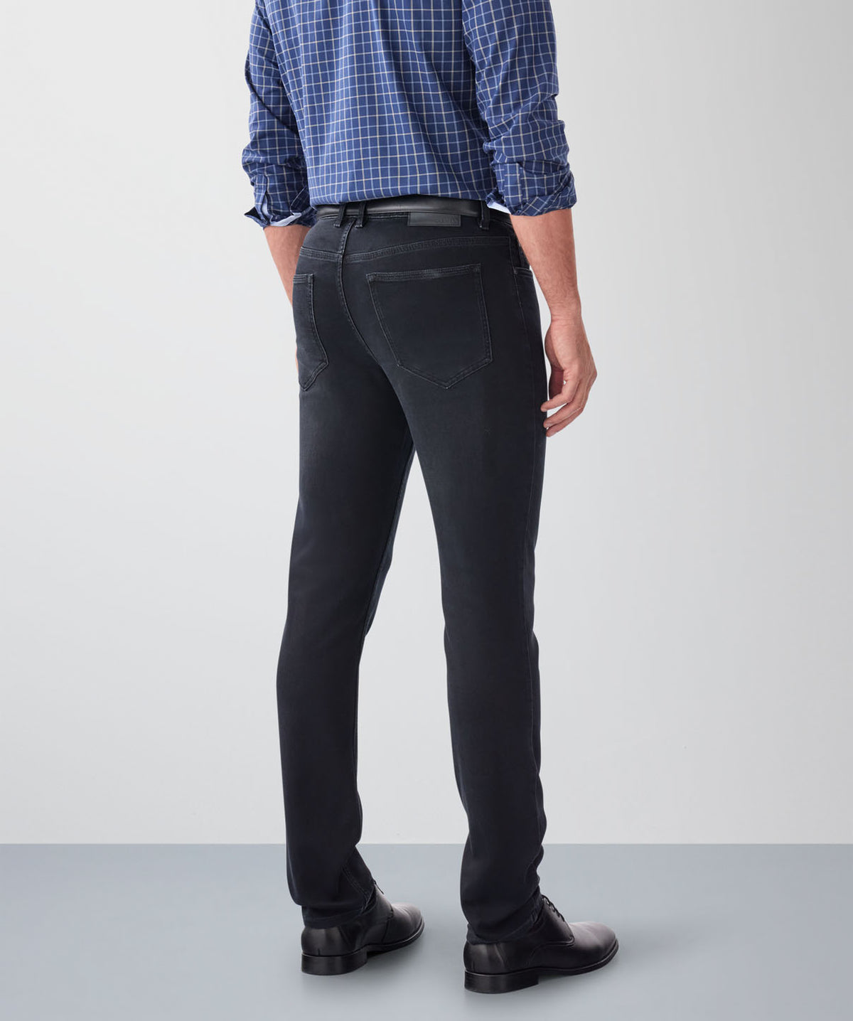 Merricks Knit Modern Fit Jeans - Black-GAZMAN