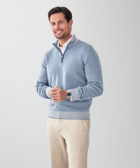 Twill High Flex Half Zip - Steel-GAZMAN
