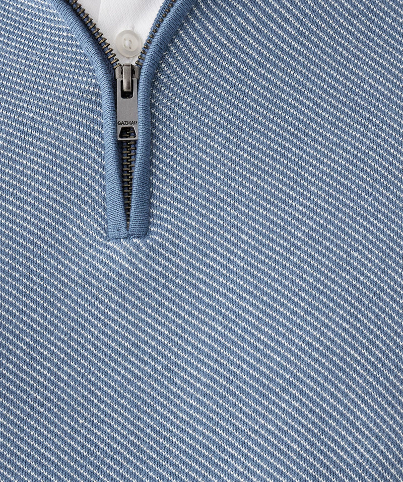Twill High Flex Half Zip - Steel-GAZMAN