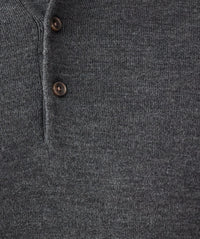 Merino Knit Polo - Dark Khaki-GAZMAN