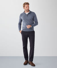 High Flex Half Zip Knit - Mid Grey-GAZMAN