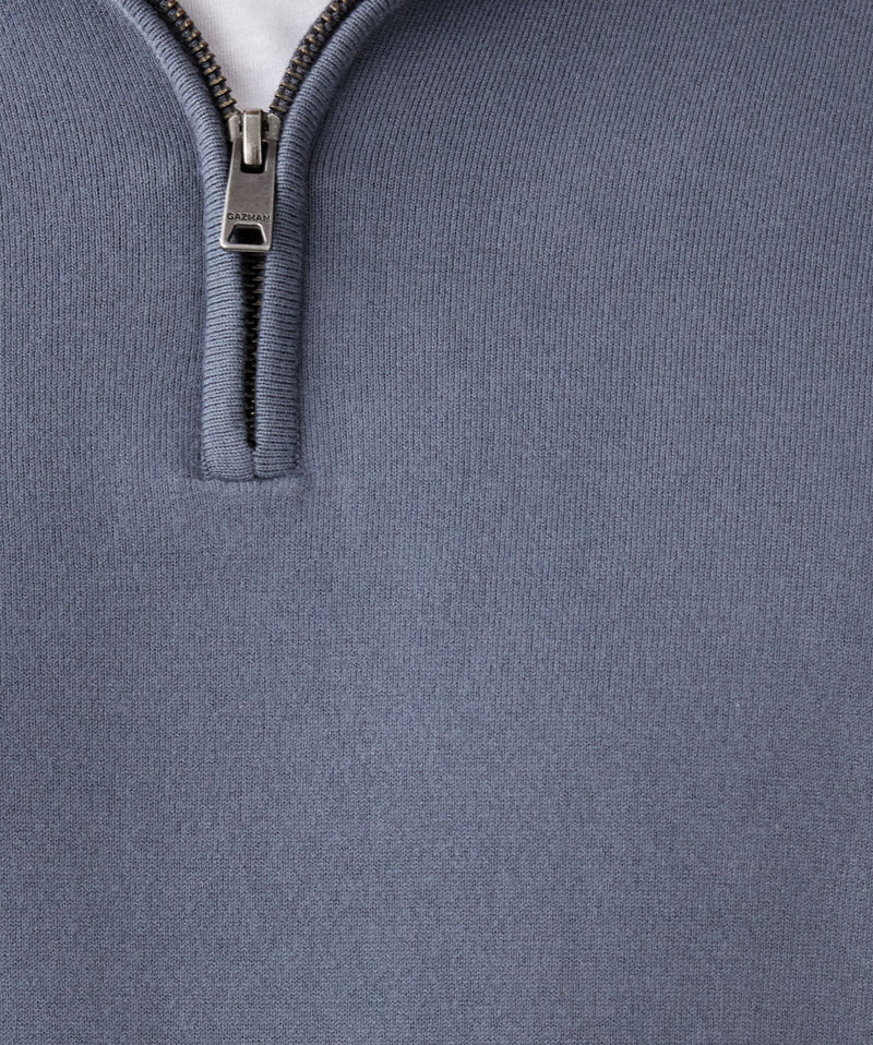 High Flex Half Zip Knit - Mid Grey-GAZMAN