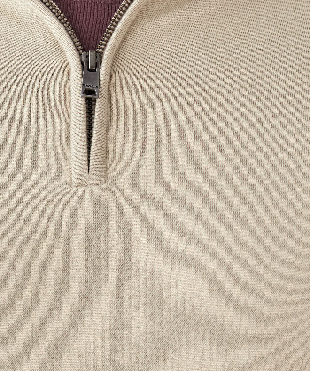 High Flex Half Zip Knit - Stone-GAZMAN