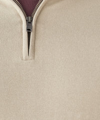 High Flex Half Zip Knit - Stone-GAZMAN
