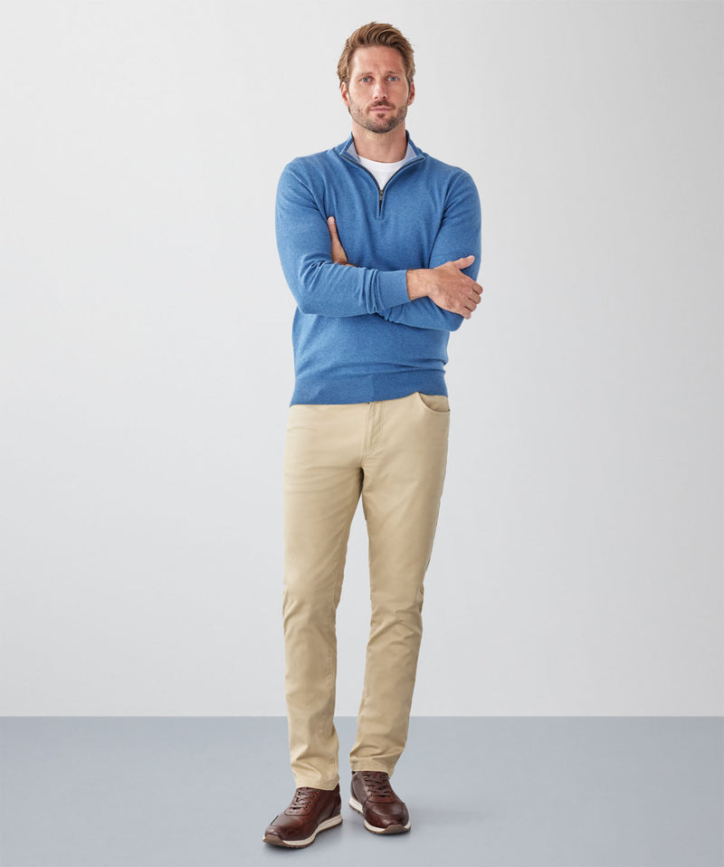 High Flex Half Zip Knit - Blue-GAZMAN