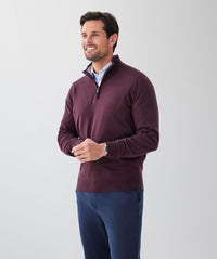 High Flex Half Zip Knit - Plum-GAZMAN