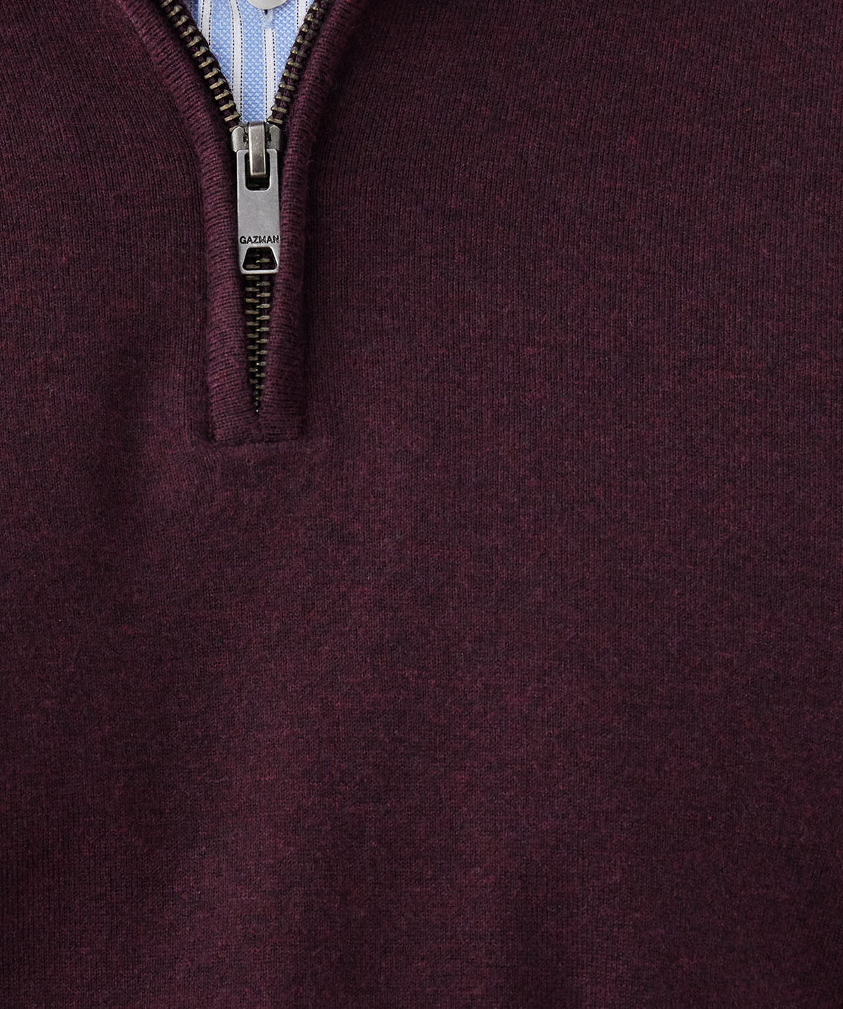 High Flex Half Zip Knit - Plum-GAZMAN