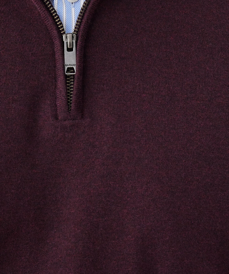 High Flex Half Zip Knit - Plum-GAZMAN