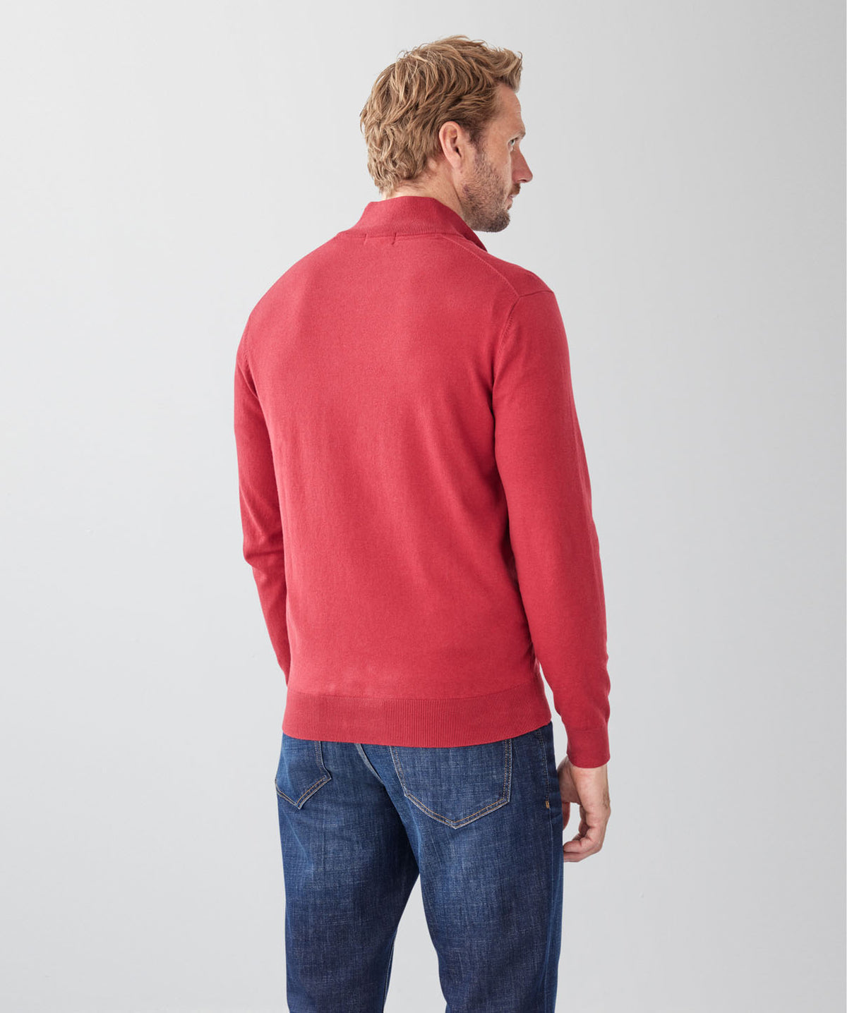 High Flex Half Zip Knit - Red-GAZMAN