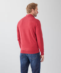 High Flex Half Zip Knit - Red-GAZMAN