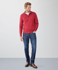 High Flex Half Zip Knit - Red-GAZMAN