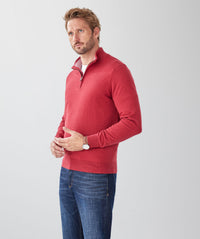 High Flex Half Zip Knit - Red-GAZMAN