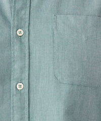Tailored Fit Plain Casual Oxford Long Sleeve Shirt - Green-GAZMAN