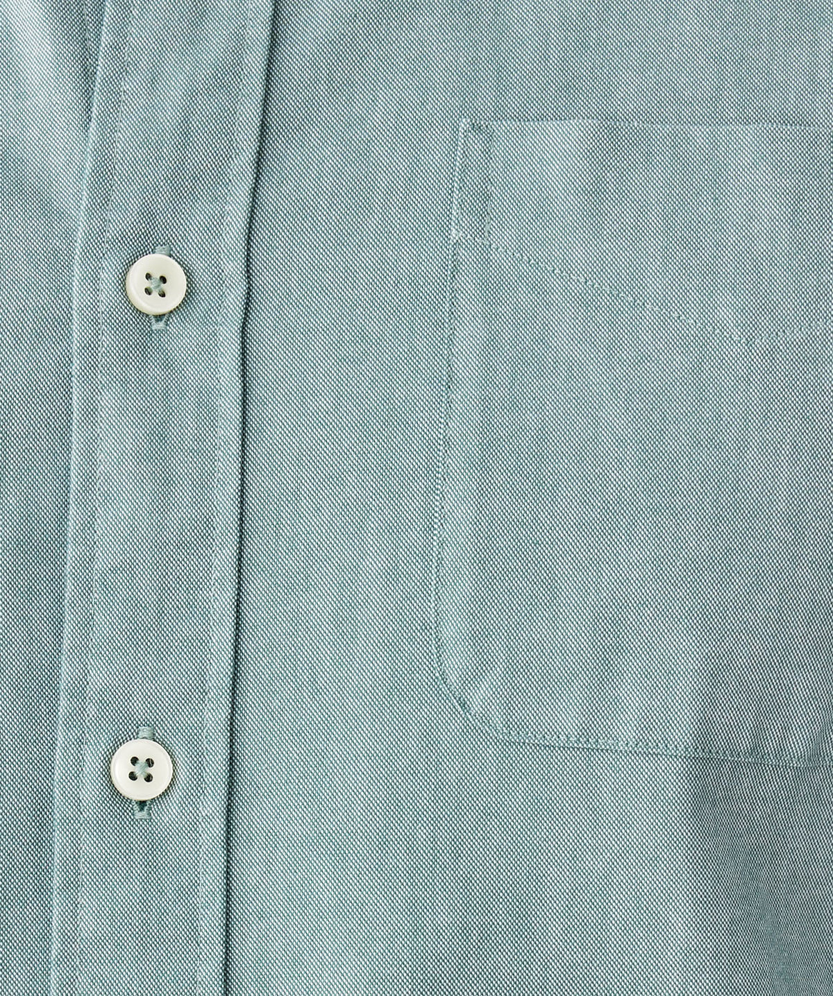 Plain Casual Oxford Long Sleeve Shirt - Green-GAZMAN