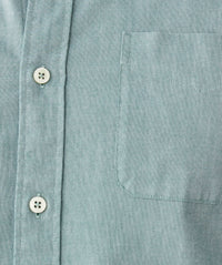 Plain Casual Oxford Long Sleeve Shirt - Green-GAZMAN